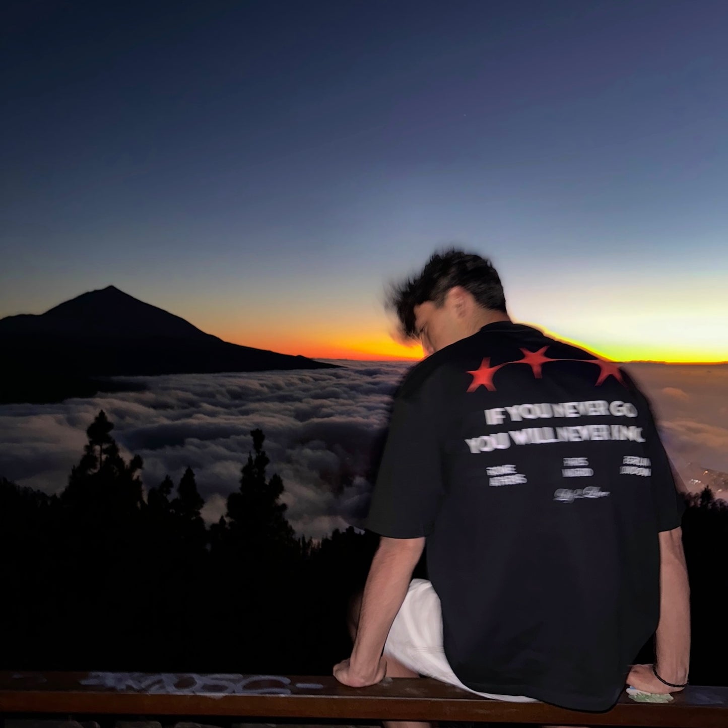 COSMIC BLACK TEE - Embery Society