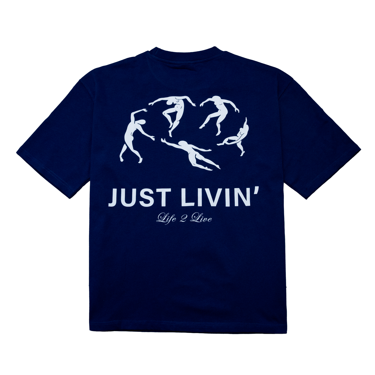 LIVIN NAVY TEE