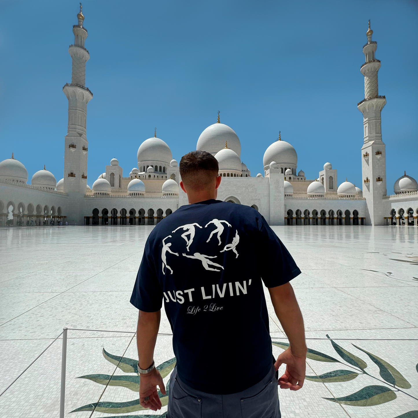 LIVIN NAVY TEE - Embery Society