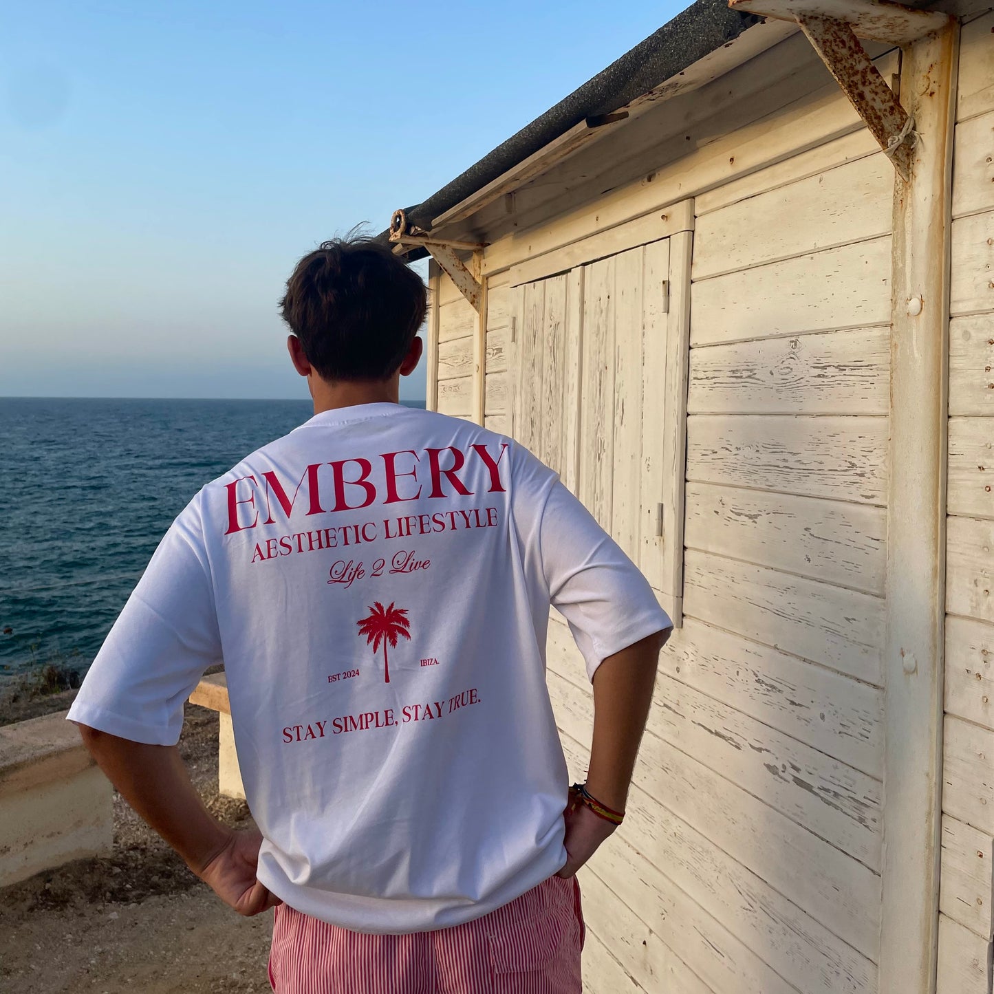 IBIZA WHITE TEE - Embery Society