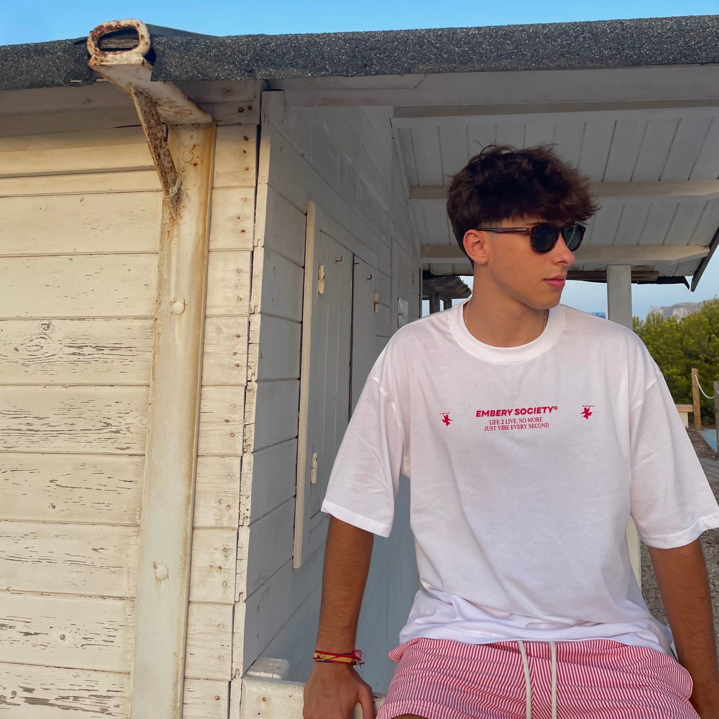 IBIZA WHITE TEE - Embery Society
