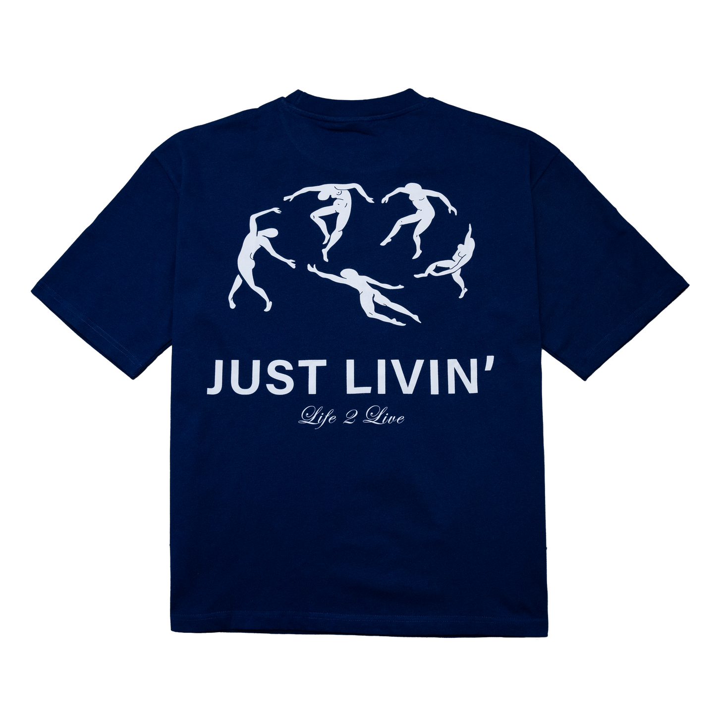 LIVIN NAVY TEE